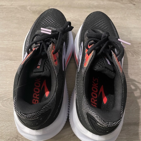 Brooks Ghost 17 Women's Black and Pink Athletic Shoes - Picture 3 of 5